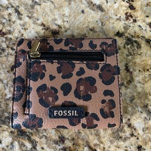 Fossil leopard wallet